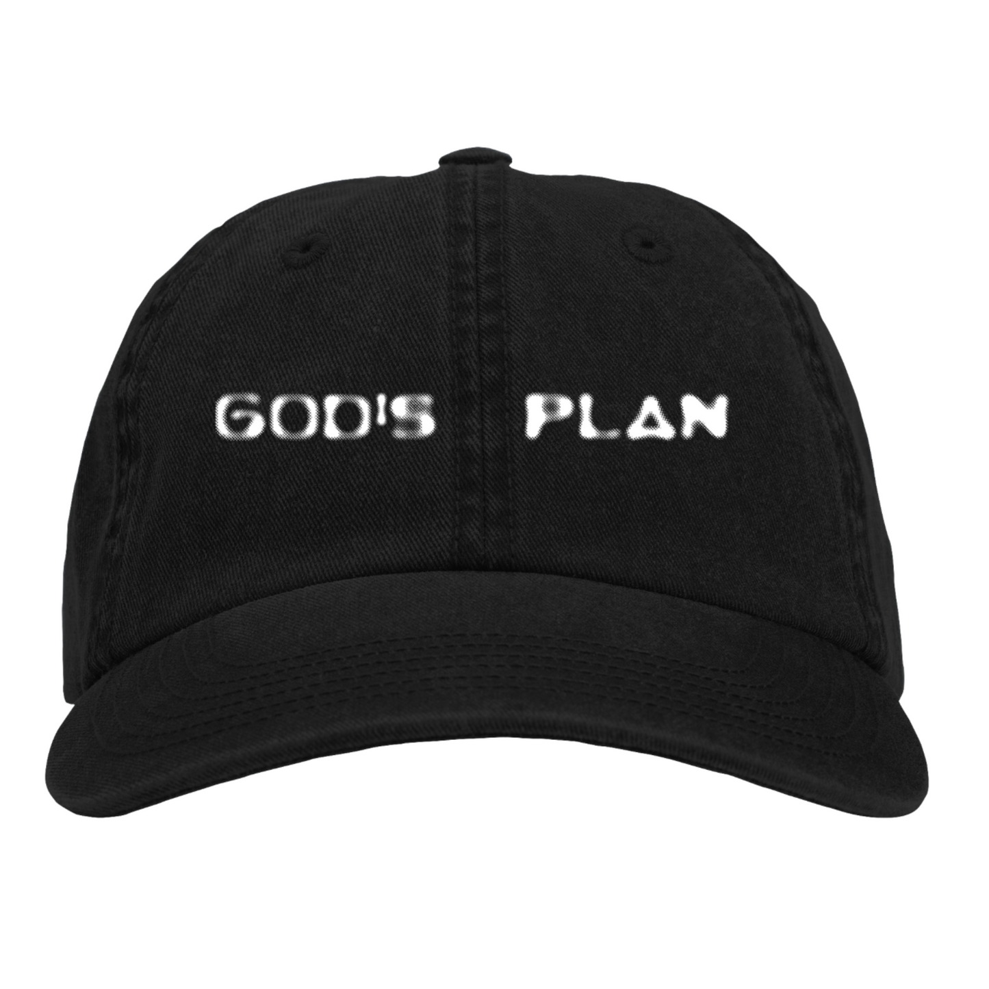 GOD'S PLAN BLACK TWILL CAP