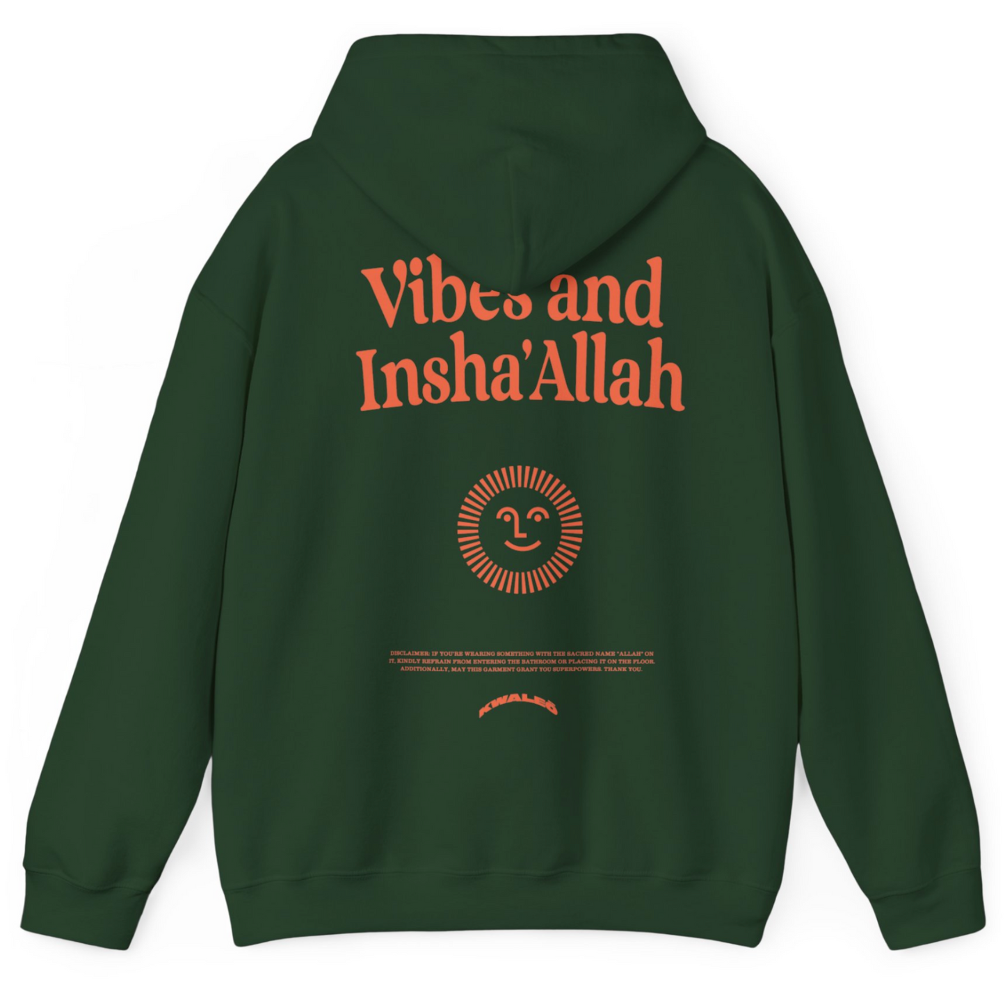 Vibes And Insha Allah Hoodie Green