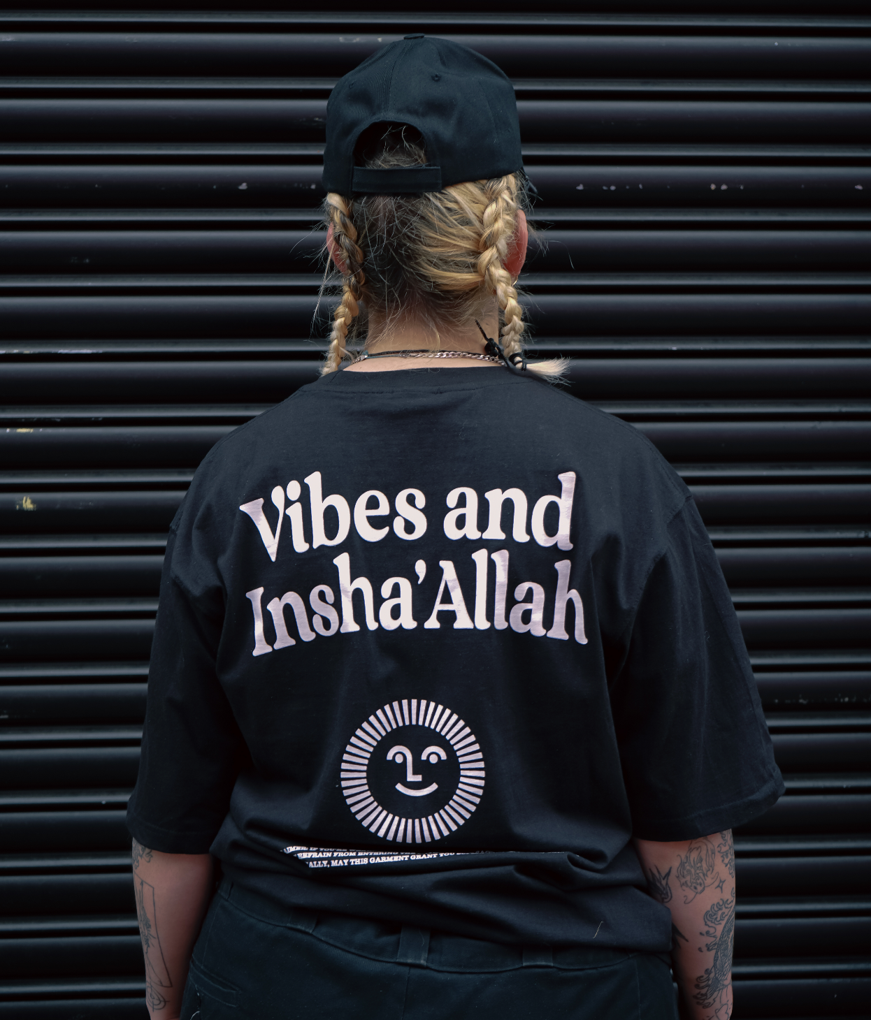 Vibes And Insha Allah Tshirt Chrome