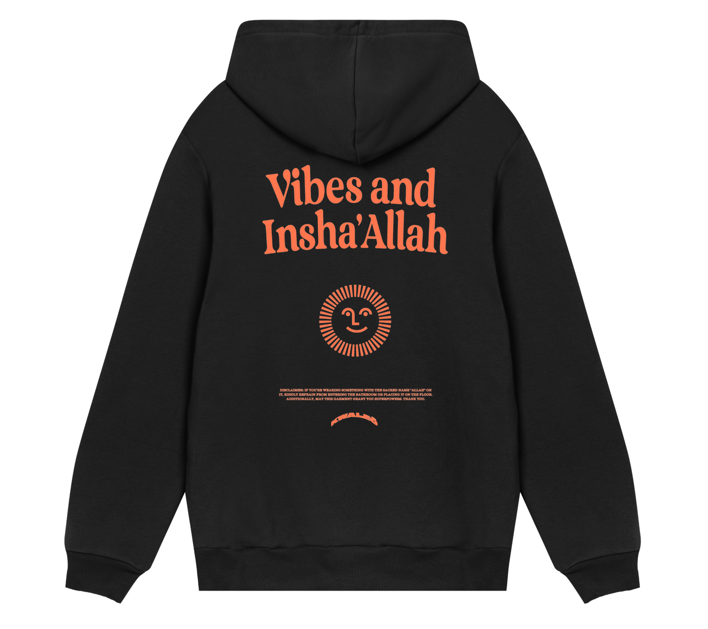 Vibes And Insha Allah Hoodie Black