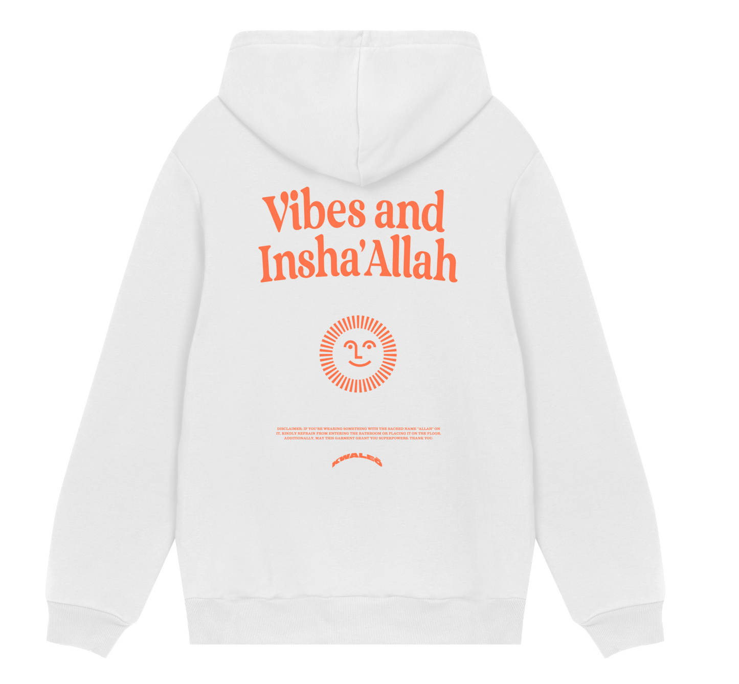 Vibes And Insha Allah Hoodie White