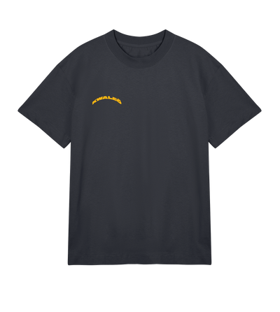 Play house at my funeral - Black & yellow boxy tee